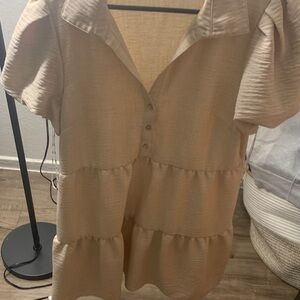 Elegant Tan Women's Top